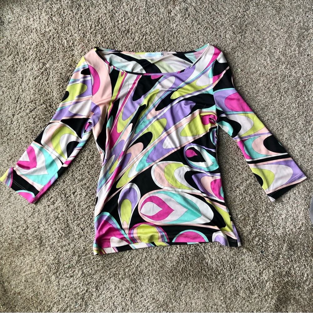 Emilio pucci Multicolor Abstract Women's Top